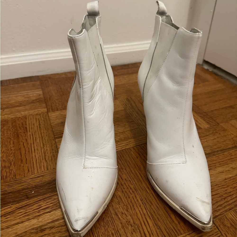 Acne studios white Gemma booties